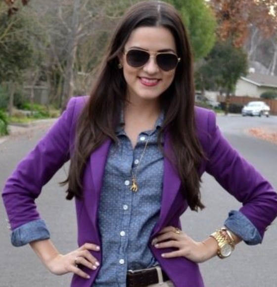 Jackets & Blazers - Purple blazer